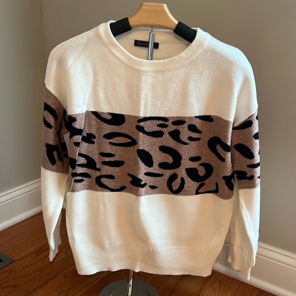 Women’s size small leopard print sweater